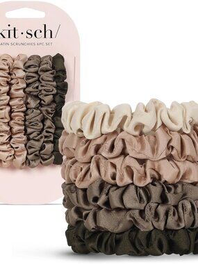 Ultra-Petite Satin Scrunchies for Women - No Crease, Frizz-Free Sleep | Softer T